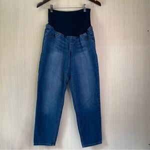 Evermore Denim Maternity Medium Wash Stretch Blue Jeans Size XL